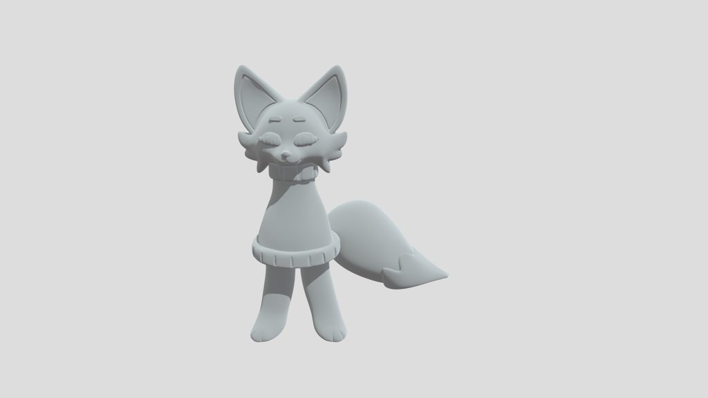 collarfox by meshy ai