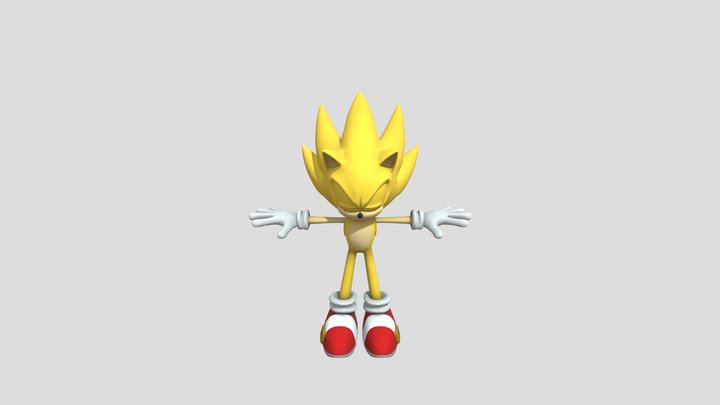 PC Computer - Sonic Generations - Super Sonic Mo 3D Model