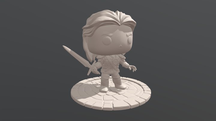 Geralt - Funko 3D Model