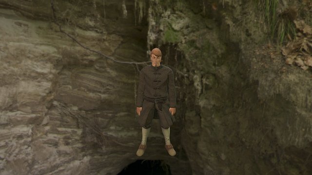 Colonial Person 3D Model