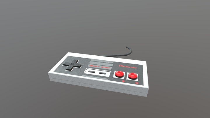 NES controller 3D Model