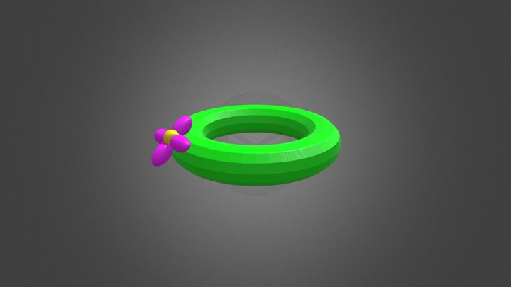 Among Us Hat : Flower Hat 3D Model