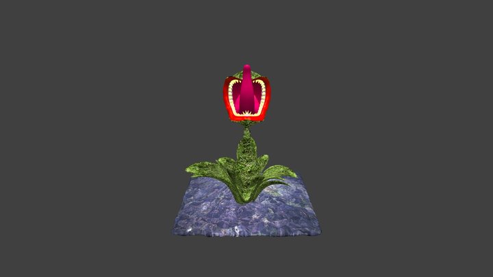 Ravenous Plant. 3D Model