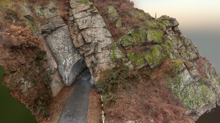 Tunnel in orthogneiss rocks 3D Model