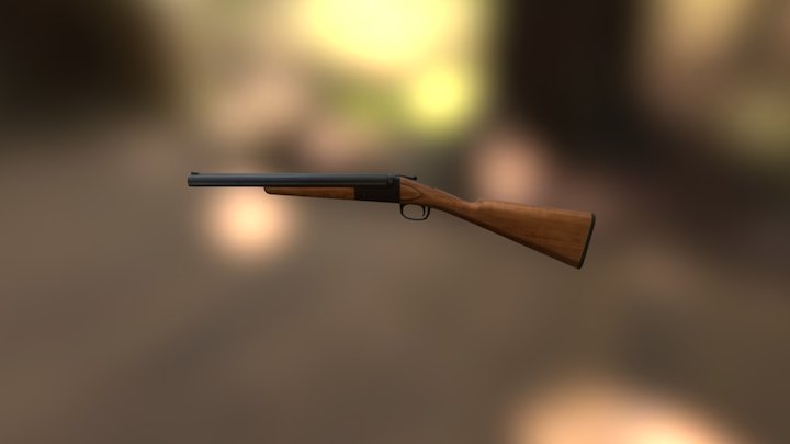 Double barrel shotgun 3D Models Sketchfab