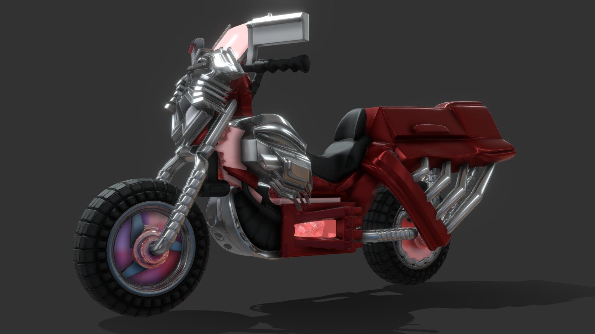 Semi Futuristic Motorcycle