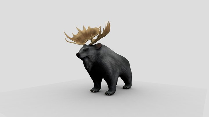 Broose the Bear and Moose hybrid 3D Model