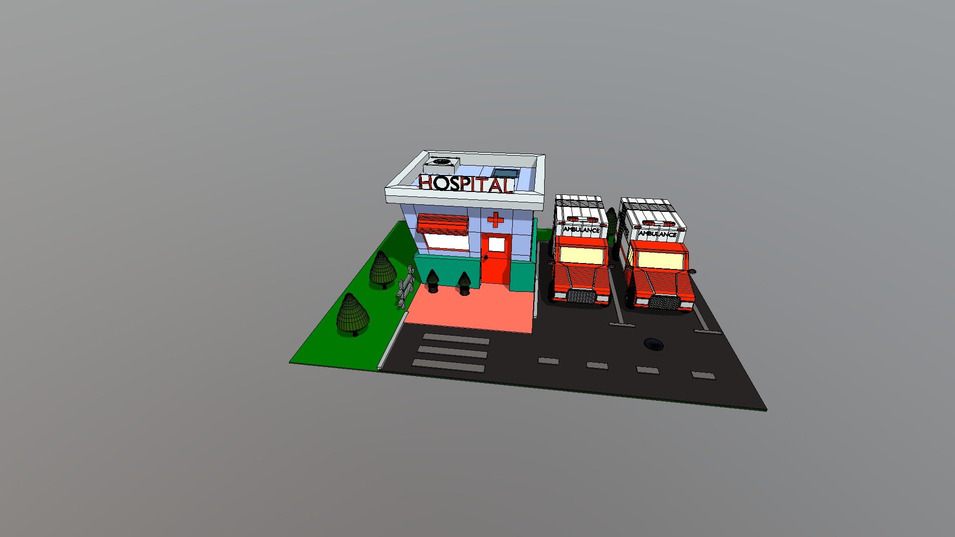 Mini Hospital and Two Ambulans
