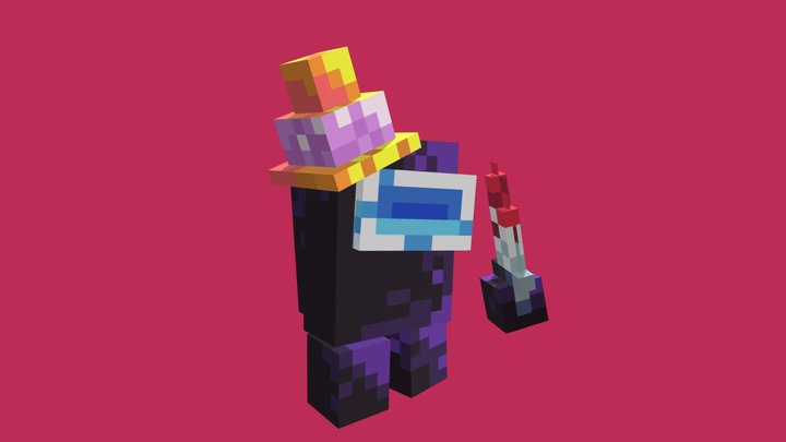 Black impostor blockbench 3D Model