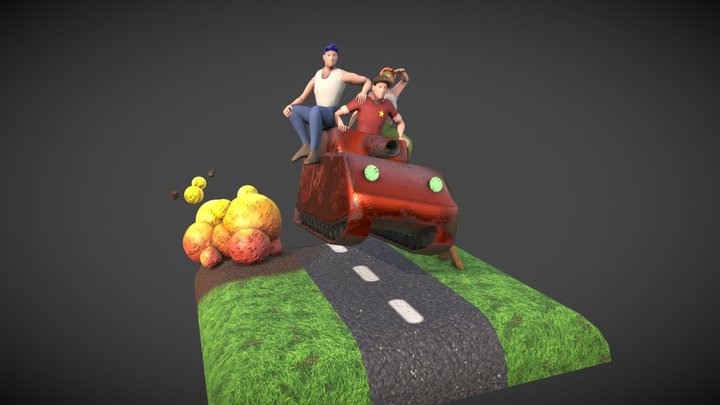 ArtJam: Advance Wars Diorama 3D Model