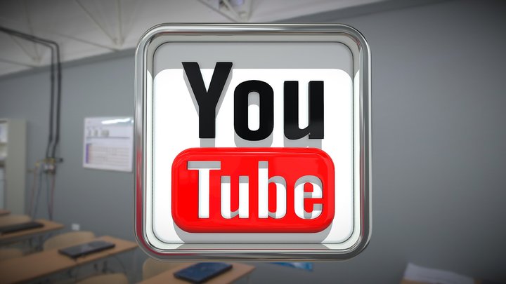 Youtube Old Logo 3D Model
