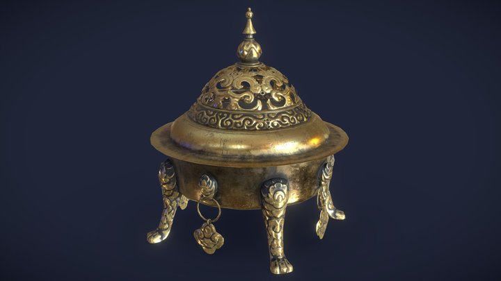 Incense Burner 3D Model