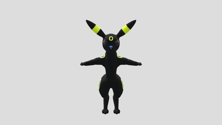anthro kemono Umbreon 3D Model