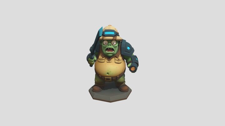 Funny Zombie - Realistic Tower Asset