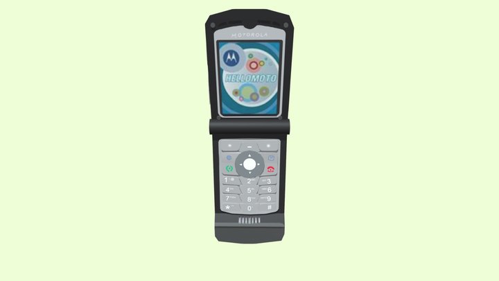Motorola RAZR V3 3D Model