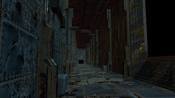 Sci-Fi Game Level #1 3D Model