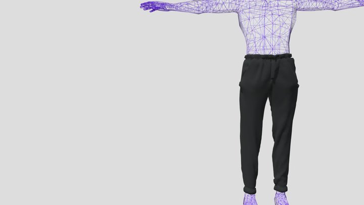 Sweatpants - Made in Marvelous Designer 3D Model