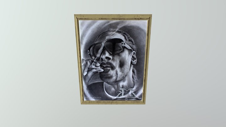 Snoop Dog Wall Picture 3D Model