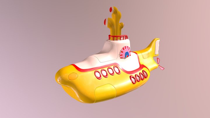 Yellow Submarin 3D Model