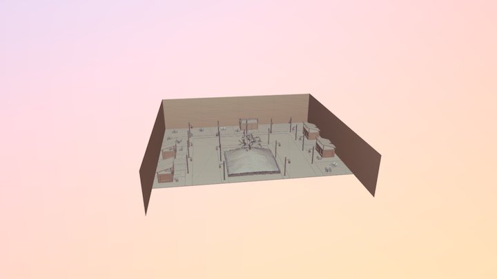 My Street Scene (MatCap'd/no texture) 3D Model