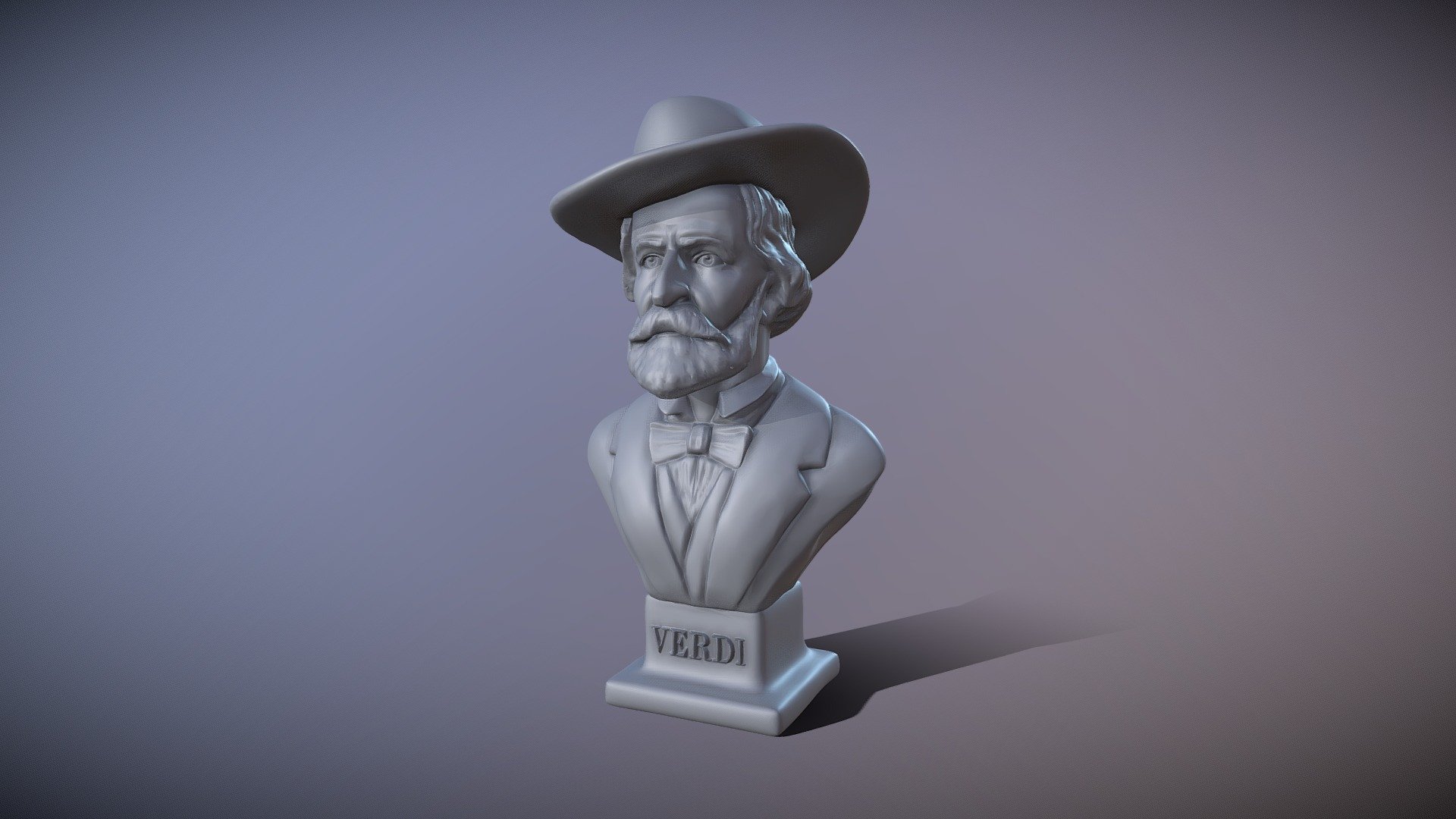 Giuseppe Verdi Busto Escultura Modelo 3d - Buy Royalty Free 3D model by  abauerenator (@abauerenator) [158969b]