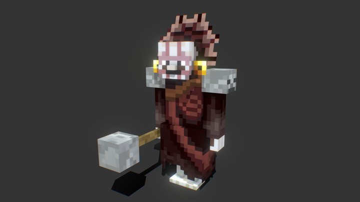 Minecraft - Necromancer mob/mod idea 3D Model