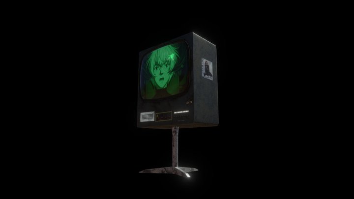 DATA Retro Screen 3D Model