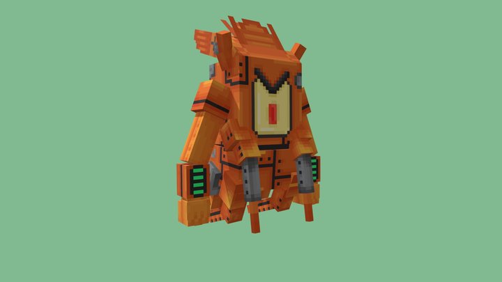 Krillplanton mecha 3D Model