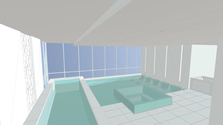 Interior Piscina - teste 3D Model