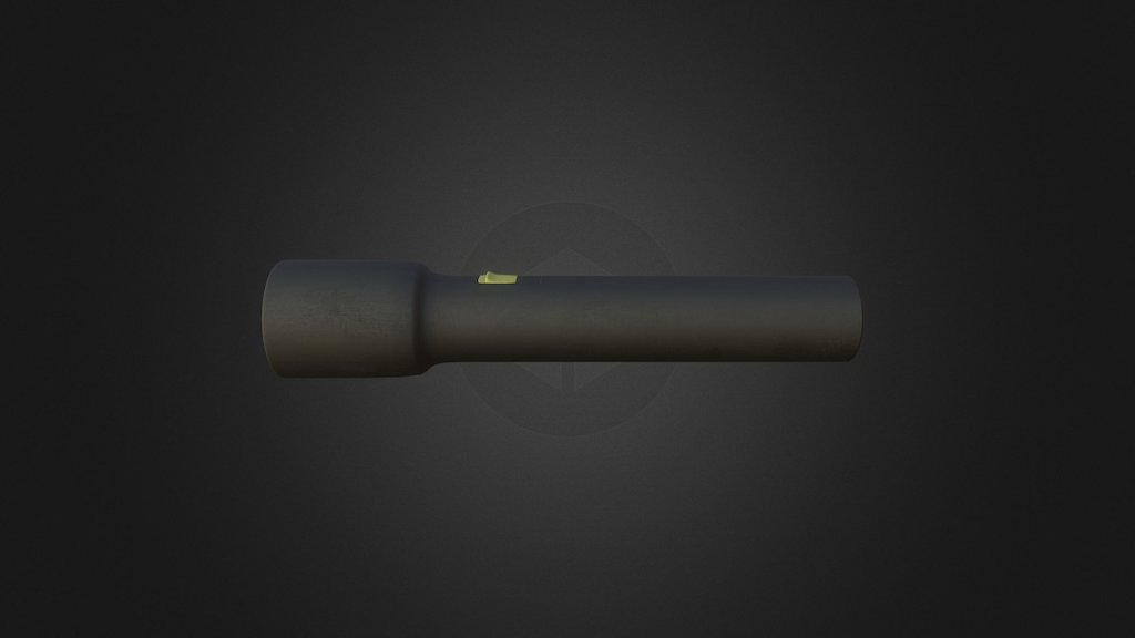 Broken Flashlight Download Free 3D model by knight_of_the_flame