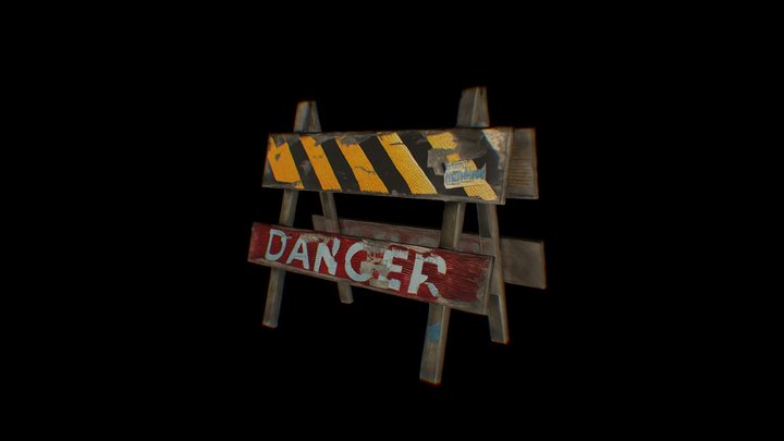 Danger Barrier (Proops) 3D Model