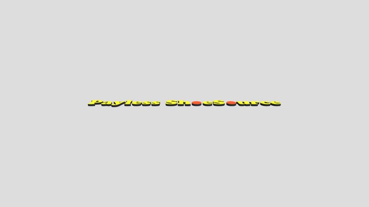 Payless Shoes Sign 3D Model