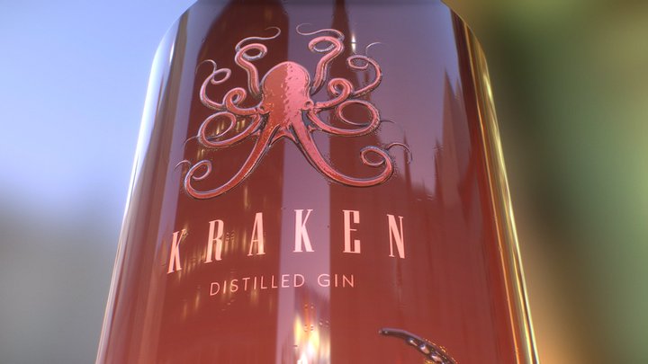 Kraken Gin 3D Model