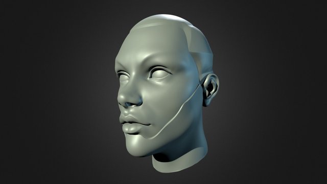 female head 3D Model