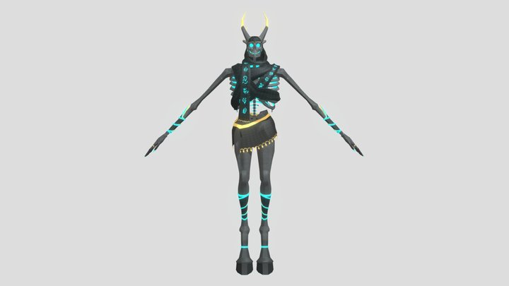 T-Pose Skeleton 3D Model