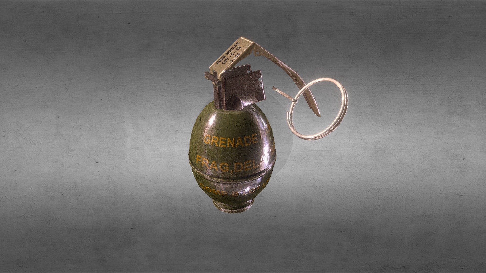 MP26 Grenade Ww2 Preview - Buy Royalty Free 3D model by pinotoon ...