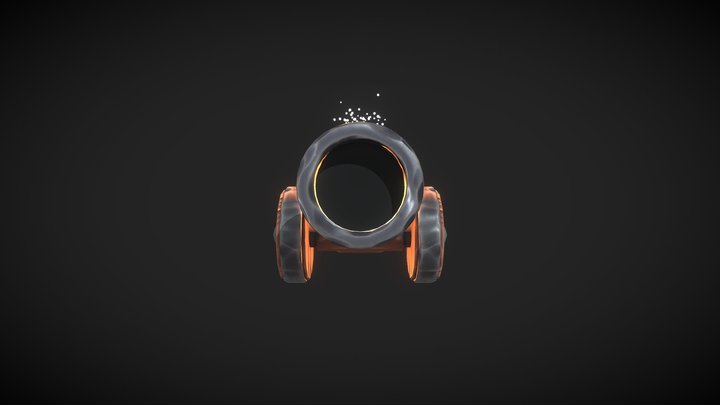 Stylized Canon 3D Model