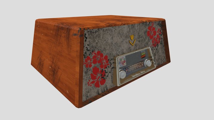 Practice Model: Retro Radio 3D Model