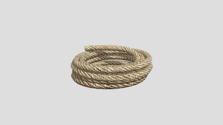 Rope LowPoly Model With Texture 3D Model
