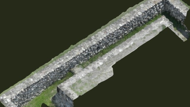 Adoratorio de la estela de los dos glifos 3D Model