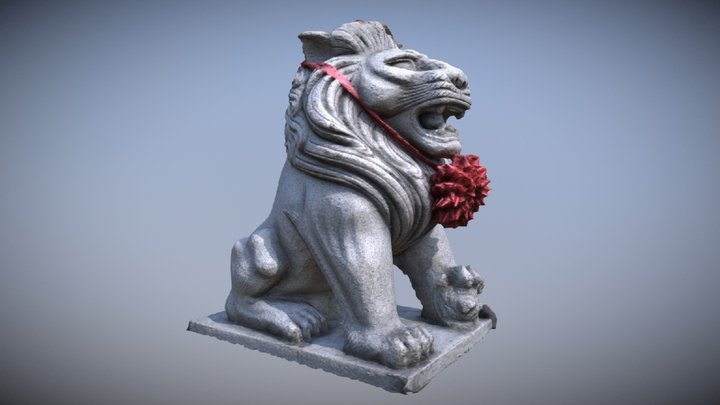 Scanned Lion 3D Model
