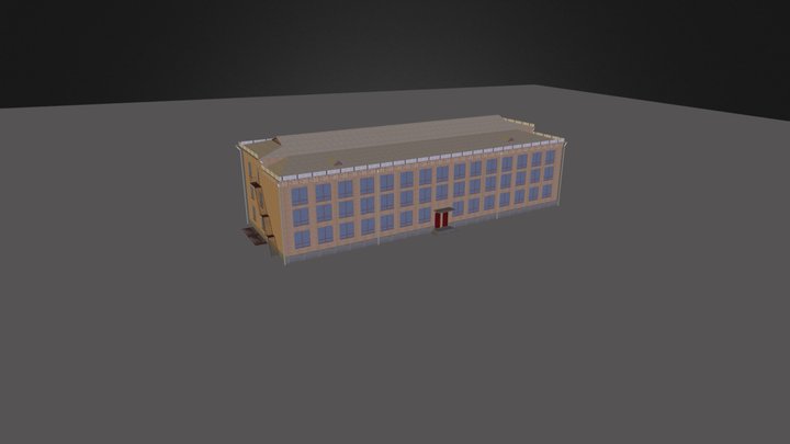 1 корпус в метрах 3D Model