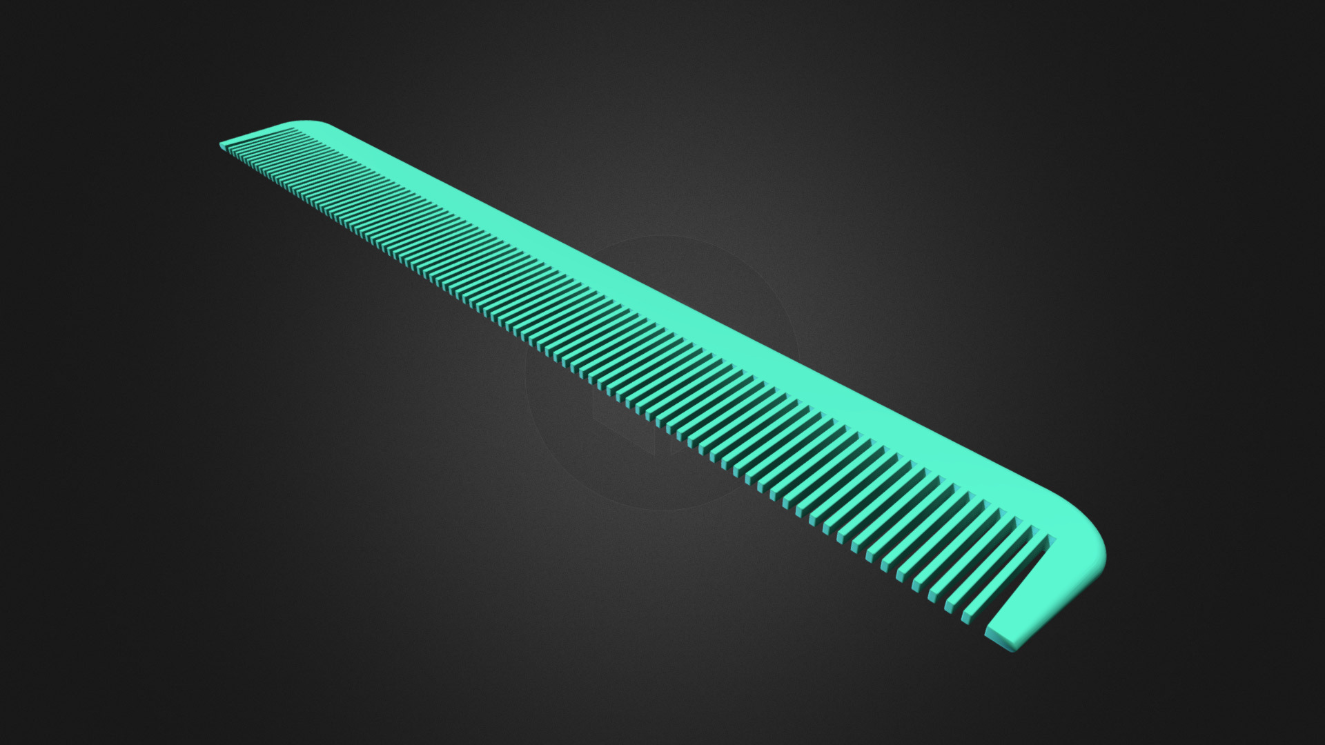 3D model Comb - This is a 3D model of the Comb. The 3D model is about a green and blue rectangle.