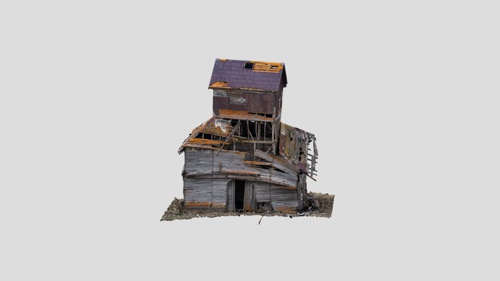 Collapsed_Granary_V03_LO 3D Model