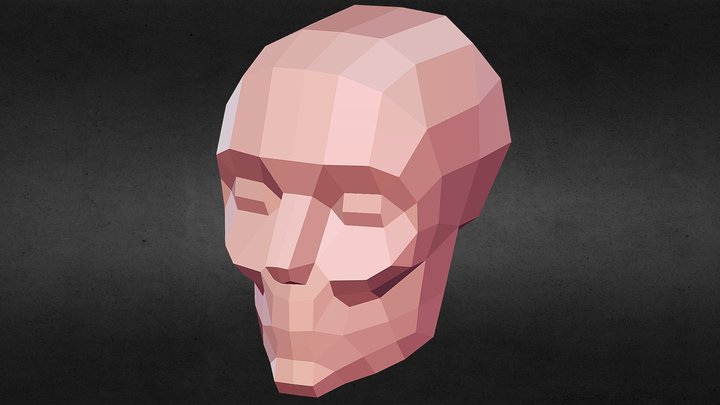 Human Head Base Mesh 3D Model
