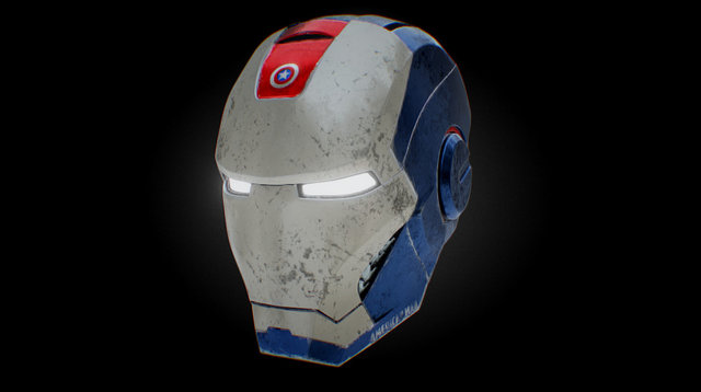 AmericanMan Helmet 3D Model
