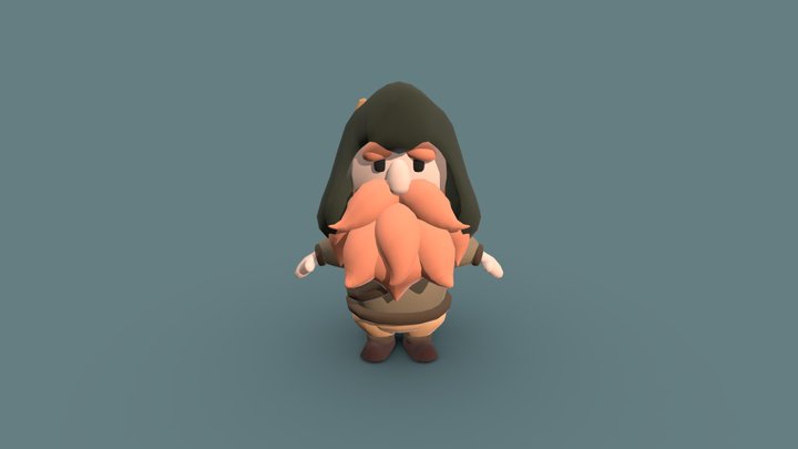 Stylized archer 3D Model