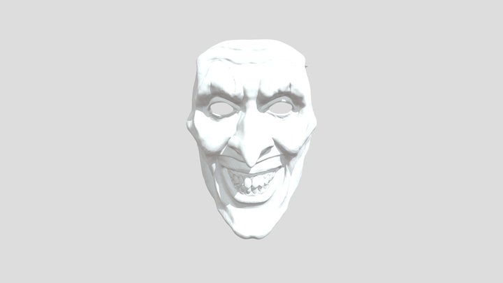 Clown mask with eye holes 3D Model