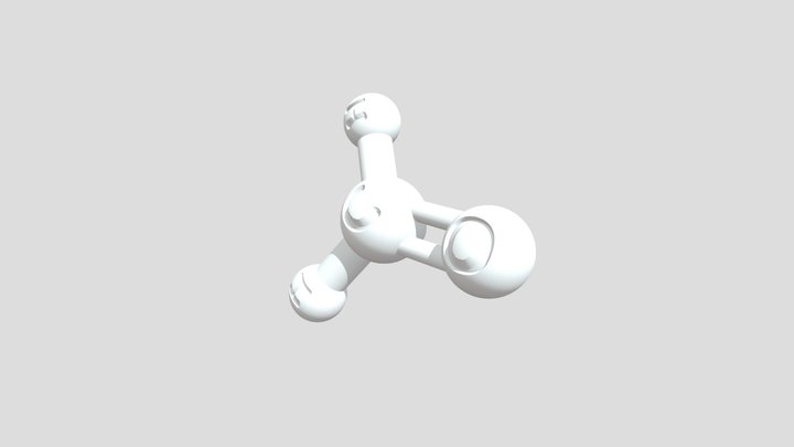 Formaldehyde 3D Molecular Model — CAS 50-00-0