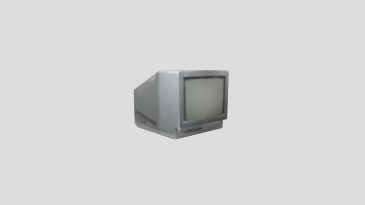 Old CRT TV - PSX/PS1 Style Low Poly 3D Model